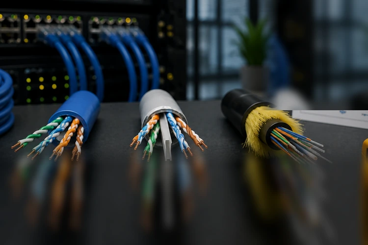 Cat6 mı, Cat6A mı, Fiber Optik mi? İşletmeler İçin Kablo Seçim Rehberi